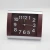 Import wood color table clock from China