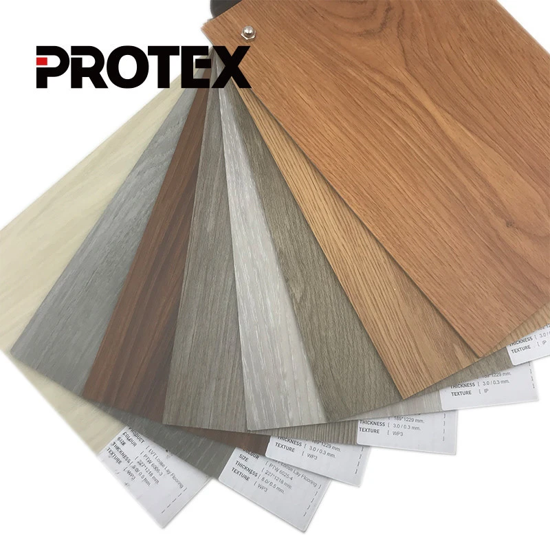 Wood Pattern PVC Vinyl Tile/PVC Vinyl FLoor for Construction &amp; Real Estate