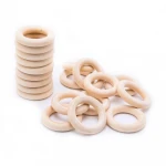 Wooden Rings Circle Crafts For Ring Pendant and Connectors Jewelry Making
