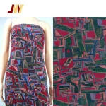 Woven 100% Discharge Printed Plain Rayon Viscose Fabric 30S 120GSM Ready Goods Stock D9924