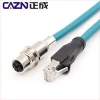 X coded 8pin Phoenix M12 to RJ45 ethernet cable for data transmission system
