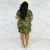 Import XL-4XL Fashion Plus Size Women&#x27;s Sexy Round Neck Short Sleeve Camouflage Print Lace Dress from China