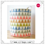 YIWU new products custom cotton/jute fabric with PE coating laundry bag