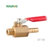 Younio gas brass hex body 1/2-inch ball valve