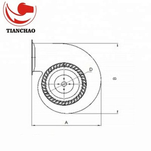 yuyao Tianchao centrifugal fan 24v dc blower fan