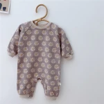 YY10194A 2021 spring Korean childrens clothing baby romper long sleeve one piece babies wears