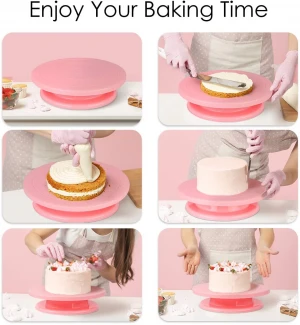 Cake Turntable Rotating Cake Stand Baking Supplies for Weeding