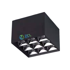 ZCL-TD206 Black 4500K Surfce 230V Square Frame Module Downlight 15W COB LED Ceiling Light