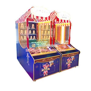 Zhongshan arcade game machine shooting ball game ball Toss Hit the Clown western style coin operated throw ball game