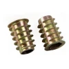 Zinc plated wood insert nut for furnitures M4x10mm