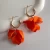 Import 2022 Trend Luxury Design Acrylic Rose Petals Flower Dangle Earrings For Women from China