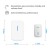 Import TRANHUIT Wireless Doorbell, 1 Plugin Receivers with Easy Install, Over 1000-feet Range, 36 USA Chimes,3 Adjustable Volume and LED Flash from China