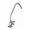 High Quality Antique Water Mixer Tap Double Handle Wall Mounted Brass Kitchen Faucet