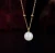 Import Lao Fengxiang classic S925 Hetian jade dream pearl pendant from China