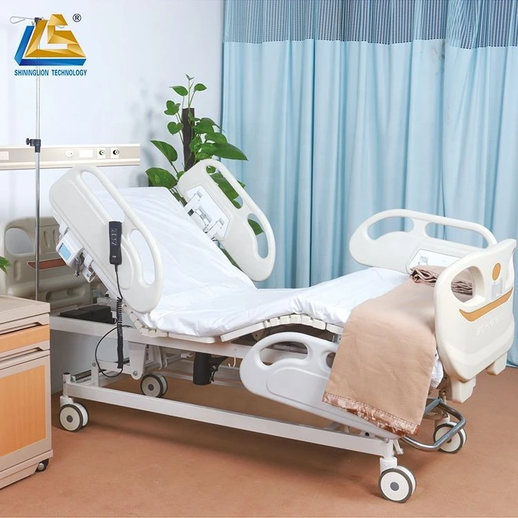 Five function electric bed hospital bed with mattress