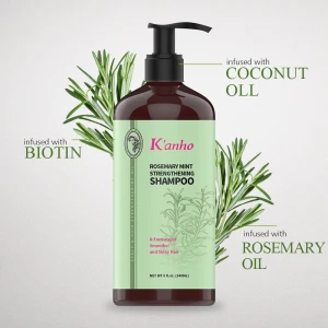 Kanho Natural Rosemary Mint Oil Added Hair Care Strengthen Repair Clean Hair Shampoo 240ml