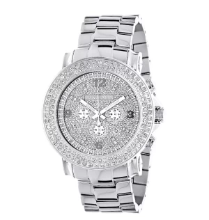 Large 2 Row Diamond Bezel Luxurman Watch