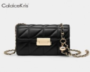 CaldiceKris (China CK) fashionable rhombus chain shoulder bag CK-B8915 black