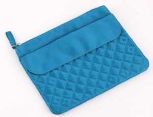 Quilted flat wash bags