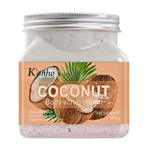 Kanho Coconut Natural Body Care Whitening Exfoliating Ice Cream  Organic Skin Care Fruit Salt Ocean Body Scrub
