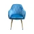 Import Dining Furniture Luxurious Velvet Metal Leg Armchair from China