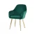 Import Dining Furniture Luxurious Velvet Metal Leg Armchair from China