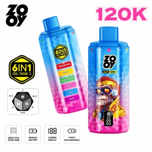 Zooy Vape 6 In 1 120k Puffs Vape Wholesale Supplier For Australia Global Market Factory Direct Bulk Pricing