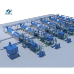 fully automatic continuous waste tyre/scrap plastic pyrolysis to fuel oil plant