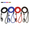 Multicolor Adjustable Nylon Round Dog Traction Lead Strap Collar Dog Rope Leash