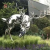 Deer Figurine Decor Animal Reindeer Stag Statue Modern Stainless Steel Deer Sculpture for Home and Outdoor Decoration
