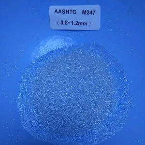 Abrasive reflective glass bead for sand blasting and road making AASHTO M247