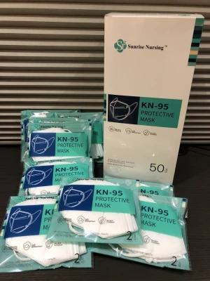 One Box of 50 PCS Sunrise Nursing KN95 Disposable Face Masks