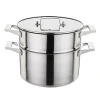 06 non-magnetic Stainless steel single/double bottom double boiler