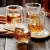 Import 220ml Top popular Custom logo double wall whisky tumbler/coffee mug double wall glass cup from China