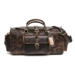 Wholesale Leather Travel Bag Large Capacity Buffalo Leather Luggage Bag High quality