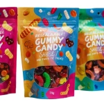 3.5g Mylar Bags Resealable Zipper Candy  Bags Stand Up Pouch