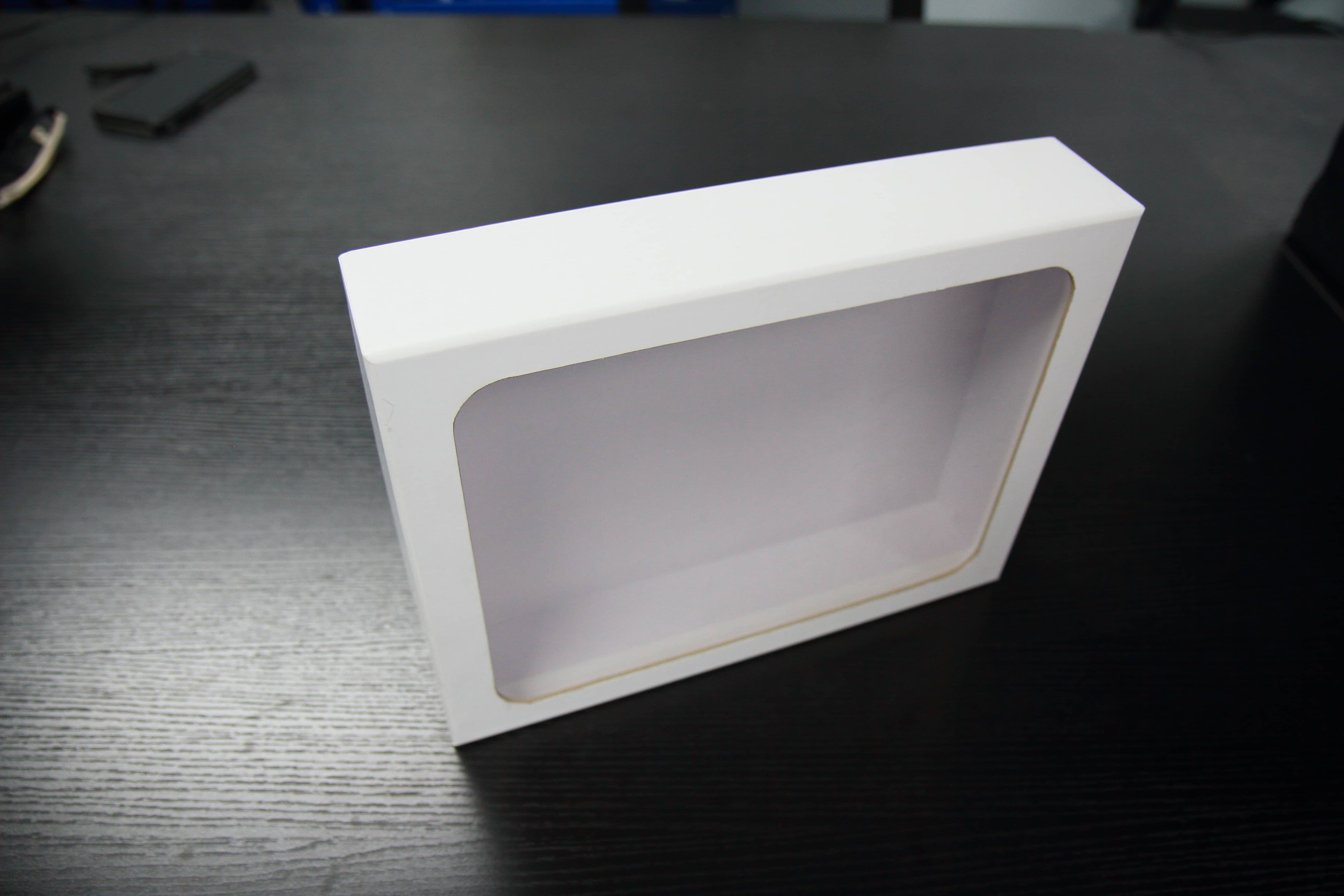 Buy Custom Logo Transparent Lid Paper Boxes With Clear Window For Scarf ...