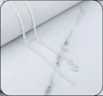 Luxury Men's Figaro Curb Chain in 925 Sterling Silver