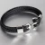 Import Men's Stainless Steel Anchor Vintage Braided Leather Rope Bracelet Couple Bracelet from China
