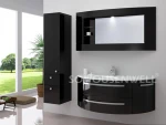 HS-E1929 Hot sale bathroom furniture luxury PVC bathroom cabinet with sink