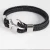 Import Men's Stainless Steel Anchor Vintage Braided Leather Rope Bracelet Couple Bracelet from China