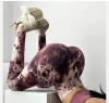 sportwear leggings quick drying yoga wear T-shirt gym wear, leggings Yoga Wear Factory Tie Dye Yoga Sets Women Girls