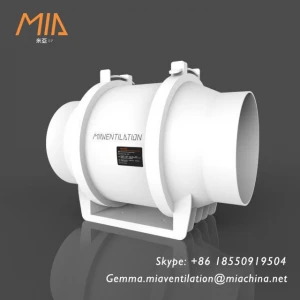 MIA W-01 Mixed Flow Inline Duct Fan Ventilation System Series(280-850m3/h)