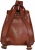 Import High Quality Custom Stylish Brown Leather Small Backpack from Pakistan