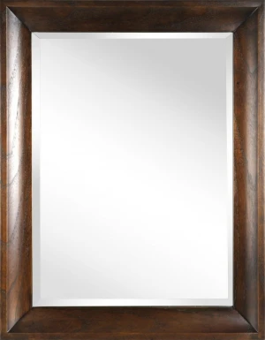 wooded framed mirror with painting