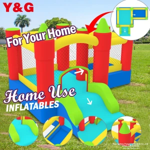 SGS,INTERTEK,CE,BV approved kids inflatable trampoline commercial grade low price inflatable jumping castle with slide