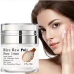 Anti Aging Lightening Rice Cream Vegan Organic Face Moisturizer