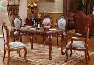 elegant dinning sets with marble top