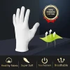 100% Cotton Touchscreen Grocery Gloves Natural Cosmetic Therapy Anti-microbial Gloves with Elastic Cuff
