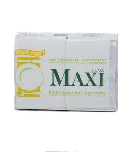 100 % Pure Cellulose Sanitary White Paper Tissue Napkins - 1 ply , hard 28 x 30 cm , 400 pcs x 8 packs